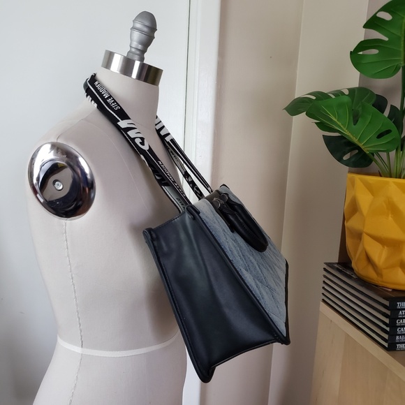 Steve Madden Denim Satchel Handbag NEW! - Picture 3 of 13